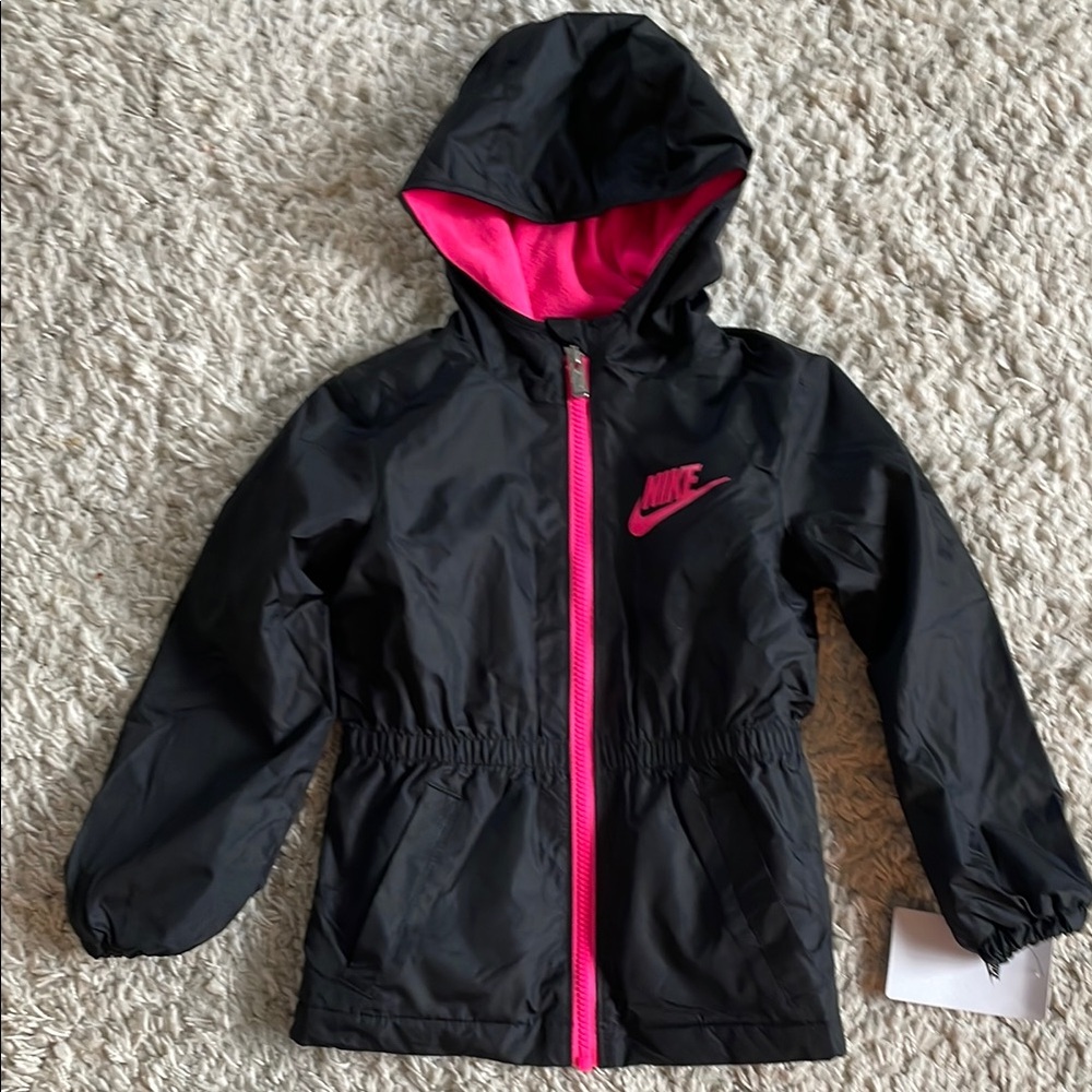Nike Kids Black and Pink Jacket NWT